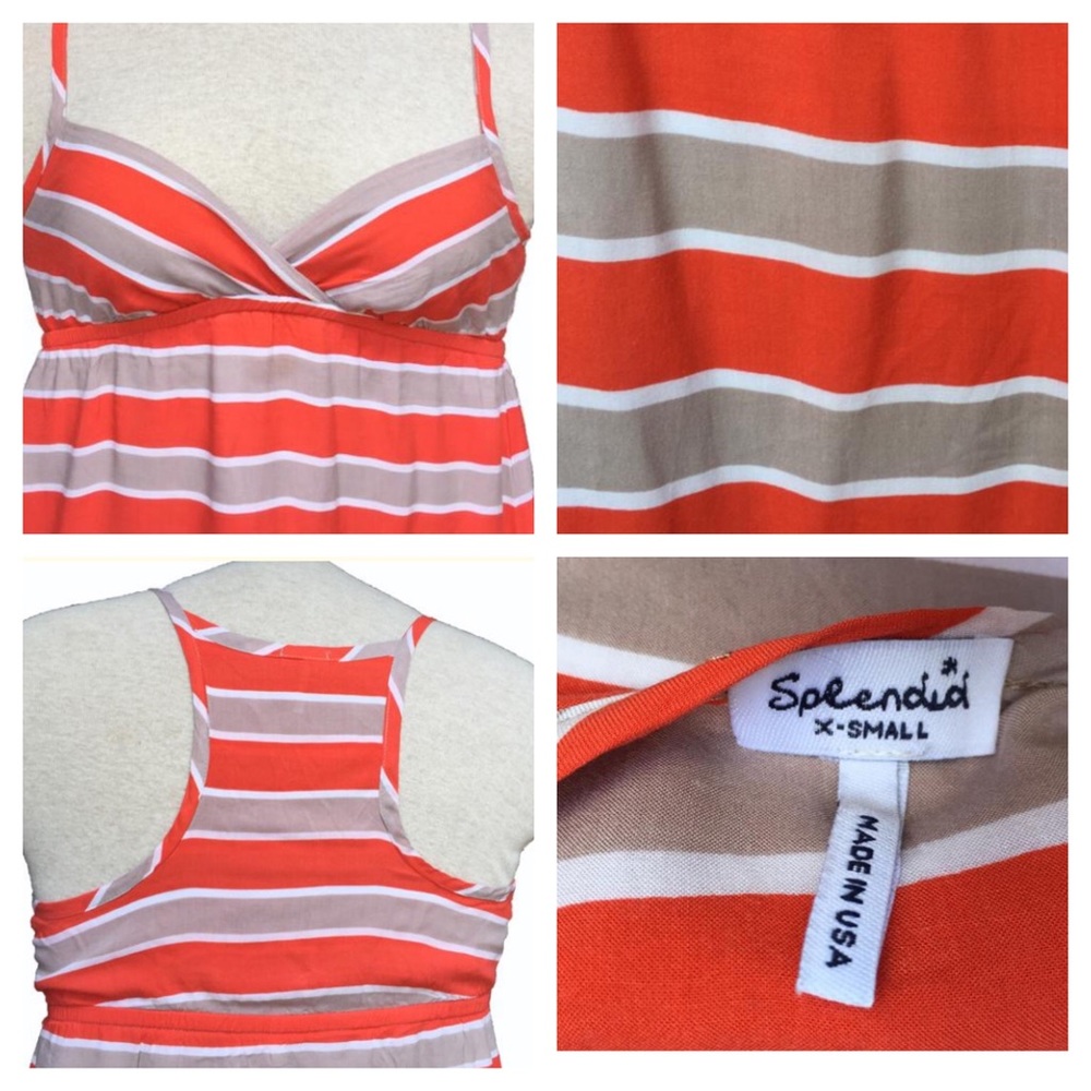 Splendid Orange Racerback Maxi Dress - Picture 5 of 5